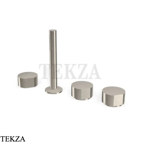 FIMA Carlo Frattini SO Смеситель на борт ванны без излива ( ручки отдельно) F3174/1SN, brushed nickel