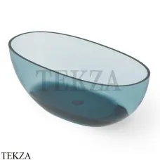 Dea Design Nature Ванна отдельностоящая овальная 165x80 Glasstech DD8628 1650 R11, Dark Blue R11