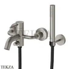 Newform XT Смеситель для ванны с изливом, с гарнитуром, 4240C.M0.070, Titanium satin