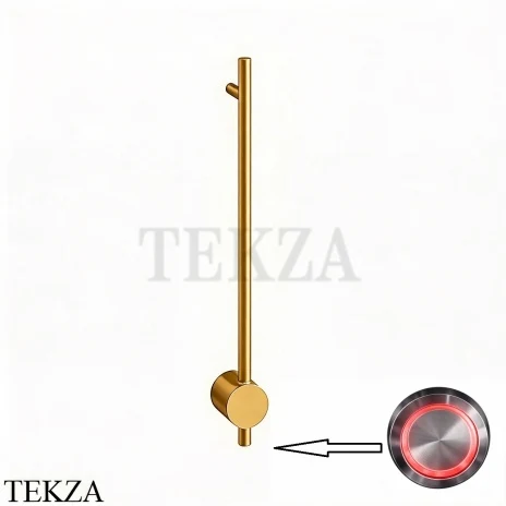 BRONER BRUNO H Электрический полотенцесушитель 60 без выключателя, BR.007.060.0000.MG, золото сатин