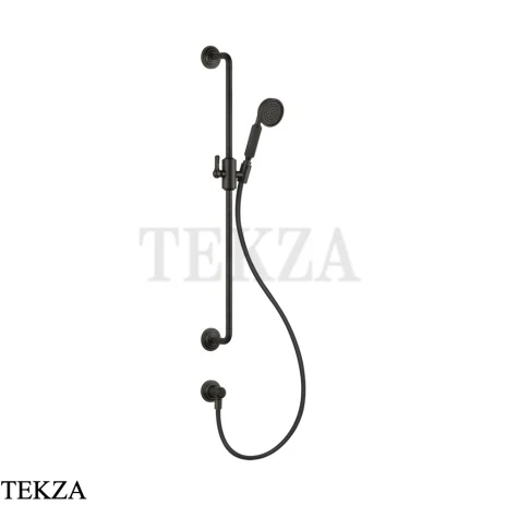 Gessi VENTI20 Штанга в комплекте с душевой лейкой, шланг, вывод 65142-187, Aged Bronze