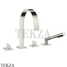 Dornbracht MEM Смеситель на борт ванны с гарнитуром 27532782-08, платина глянец