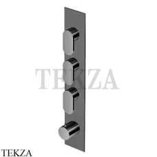 Zucchetti Octo Термостат для душа на 3 потока, внешняя часть ZOC661.C50, metal black