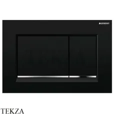 Geberit Sigma30 Клавиша смыва пластик 115.883.KM.1, черный/хром глянцевый