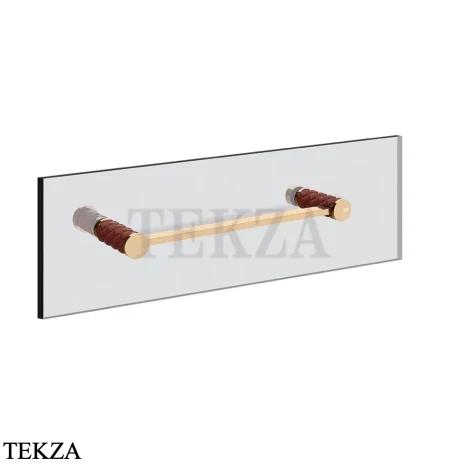 Gessi Pelle Tresse Полотенцедержатель для крепления на стекло, 30 см 78711-430, Red Cherry/ Warm Bronze PVD