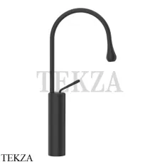 Gessi Goccia Смеситель для раковины высокий, без сливного гарнитура 33608-299, черный матовый