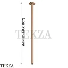 Gessi Rettangolo-Inverso Излив потолочный под размер 20199-030, Copper глянец