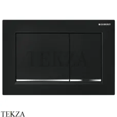 Geberit Omega30 Клавиша смыва для Omega 115.080.KM.1, черный/хром глянец/черный