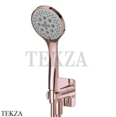 Newform Душевой комплект, душ круглый 3 режима, ABS с выводом 853.58.061, PVD Copper Bronze