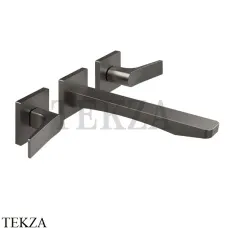 Gessi RILIEVO Смеситель для раковины на 3 отверстия, внешняя часть 59090-707, Black Metal Brushed
