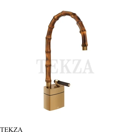 Gessi Jacqueline Смеситель для раковины средний, без донного клапана 77229-726, бронза Brushed