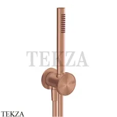 Gessi Origini MATERIC Душевой комплект с лейкой, шланг 1,50 м 66123-708, Copper Brushed