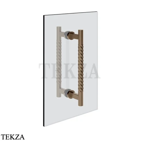 Gessi Pelle Tresse Полотенцедержатель для крепления на стекло, 20 см, 78630-761, Coffee Bronze Brushed PVD