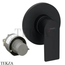 Hansgrohe Rebris E Смеситель для душа с встраиваемой частью 72658670, черный матовый Hansgrohe Rebris E Смеситель для душа с встраиваемой частью 72658670, черный матовый