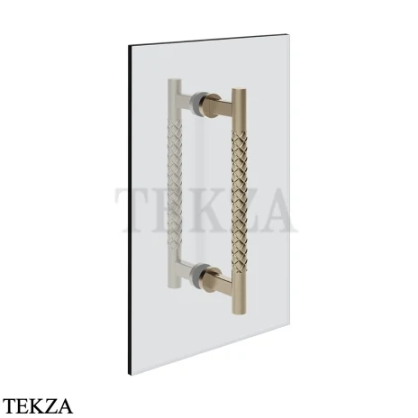 Gessi Pelle Tresse Полотенцедержатель для крепления на стекло, 20 см, 78630-149, Finox Brushed Nickel