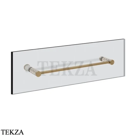 Gessi Pelle Tresse Полотенцедержатель для крепления на стекло, 45 см 78713-448, Crème/ Deep Bronze Br. PVD