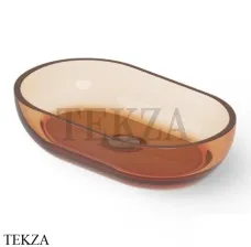 Dea Design Washbasins Раковина настольная овальная Glasstech DD9033 550 R1, Sunset R1