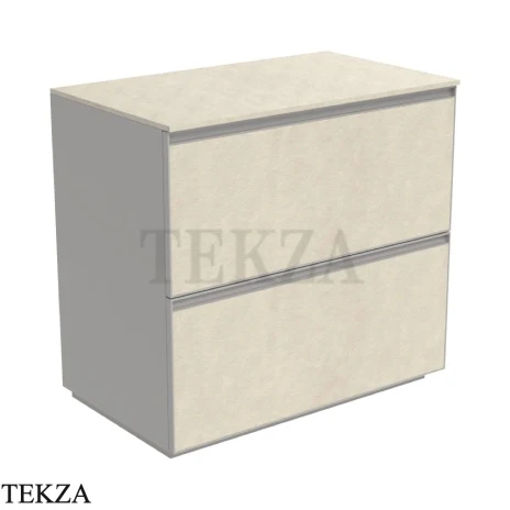 Flaminia Cubika тумба под раковину напольная 85×50×78,5 см, 2 ящика, керамогранит Fokos Sale