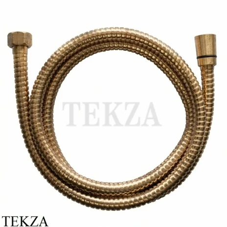 Nicolazzi Душевой шланг с двойным зажимом, конический 200 см R7098OG, Raw Brass