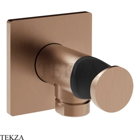 Gessi Incastri Держатель для душевой лейки с выводом воды 73061-708, медь Brushed
