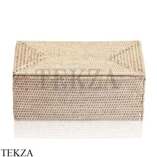 Decor Walther BASKET Бокс с крышкой для ванных принадлежностей 0932191, ротанг светлый