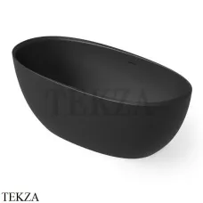 Dea Design Nature Ванна отдельностоящая овальная 165x80 Solid Surface DD8639 1650 16, Black №16