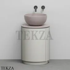 CIELO Arcadia Tiberino Тумба TIMOCC с раковиной Cipria, слив в пол, Pomice