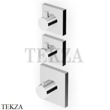 Zucchetti Pan Термостат для душа, 2 выхода, внешняя часть ZP8660, хром глянец