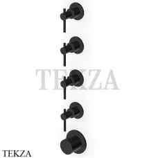 Zucchetti Helm Термостат для душа на 4 потока, внешняя часть ZHL804.XP81, brushed total black PVD