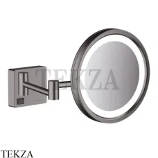 Hansgrohe AddStoris Зеркало для бритья с подсветкой 41790340, черный хром brushed