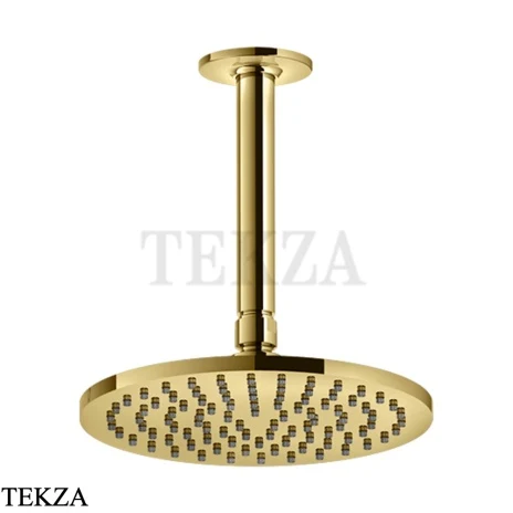 Gessi INCISO SHOWER Верхняя душевая лейка с кронштейном под размер 58150-246, Gold PVD