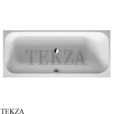 Duravit Happy D.2 Ванна встраиваемая прямоугольная, с наклоном для спины справа 700311000000000, акрил, белый глянец