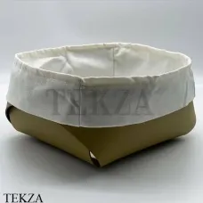 ADJ Корзина-ёмкость для хлеба 15x15 см 0039.40/55, горчичный/оливковый