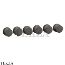Gessi Habito Bath-shower Термостат на 5 потоков, внешняя часть 63440-707, Black Metal Brushed