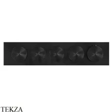 Gessi Origini ACCENT Термостат для душа 3 потока с кнопками, внешняя часть 66224-299, Black XL