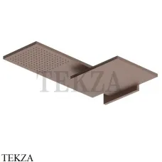 Fantini Двойной верхний душ, функции дождь, водопад 86P98035B, Matt Copper