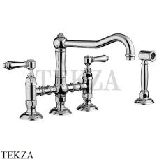 Nicolazzi Cucina Смеситель для кухни с поворотным изливом с выдвижным душем 1458WSCR69, хром глянец