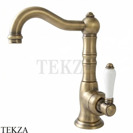 Nicolazzi Cinquanta Смеситель для раковины без гарнитура P.Mont Blanc, 3458TCBZ76C, бронза classic