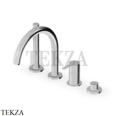 Zucchetti Gill Смеситель на борт ванны с гарнитуром ZGL502, хром глянец