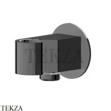 Newform Вывод для шланга с держателем для душа 68498.M0.070, Titanium satin