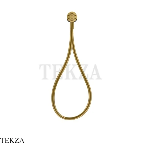 Gessi HI-FI Душевой комплект с магнитной лейкой, шланг из хромолюкс 63099-716, Gold Br. PVD