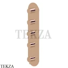 Newform XT Термостат для душа на 4 потока, внешняя часть, 67604E.M0.072, Copper satin