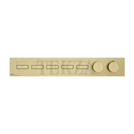 Gessi HI-FI Термостатический смеситель на 5 потоков, внешняя часть 63018-727, шампань Brushed
