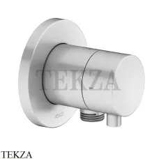 Keuco IXMO Comfort Вентиль запорный, 3 потока, с выводом шланга, круг, внешняя часть 59549171101, алюминий finish