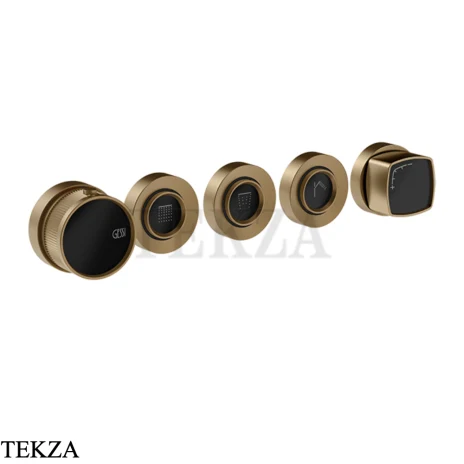 Gessi Jacqueline Термостат для душа на 3 потока, внешняя часть 77136-791, бронза Deep