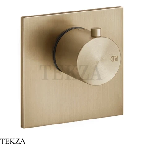 Gessi 316 WELLNESS Термостатический смеситель, внешняя часть 54554-726, Warm Steel Brushed PVD