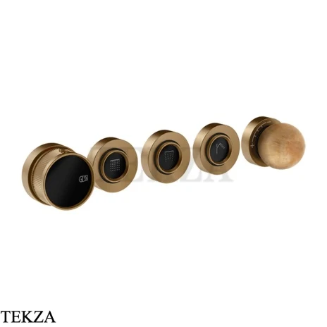 Gessi Perle Термостат для душа на 3 потока, внешняя часть 74334-791, бронза Deep