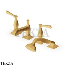 Zucchetti Bellagio Смеситель для ванны с гарнитуром ZB2441.C41, brushed gold PVD