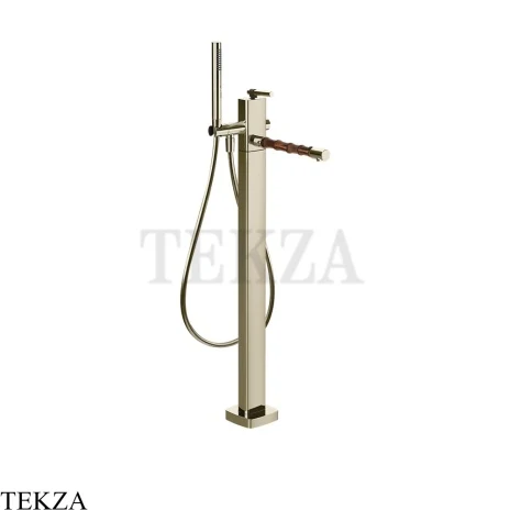 Gessi Jacqueline Смеситель для ванны напольный, внешняя часть 77028-720, никель глянец