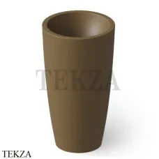 Dea Design Pedestal Basin Раковина напольная круглая Solid Surface DD2010 500 1, Dark Camel №1